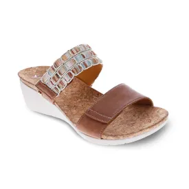 Revere Women's Sorrento Sandal Cognac