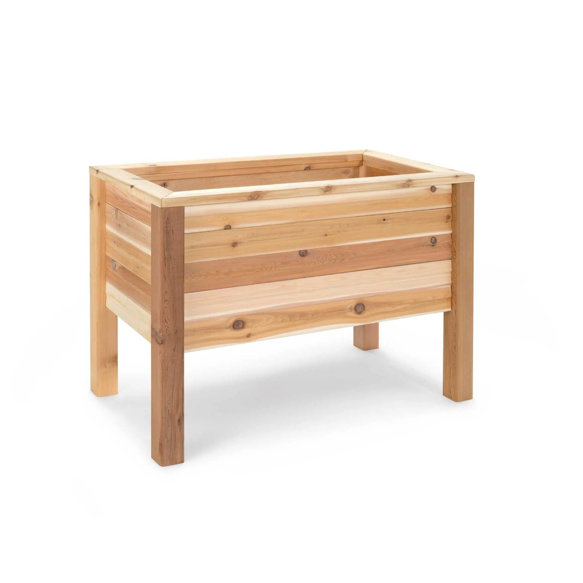 Small Cedar Elevated Planter 25.5" x 47" x 31"