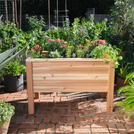 Small Cedar Elevated Planter 25.5" x 47" x 31"