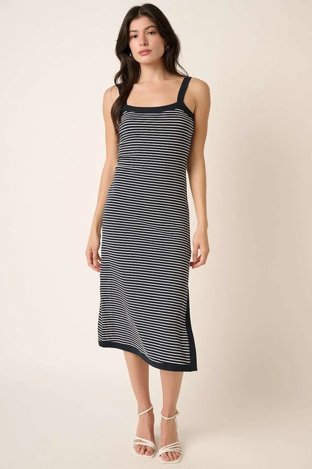 Striped Midi Cami Dress