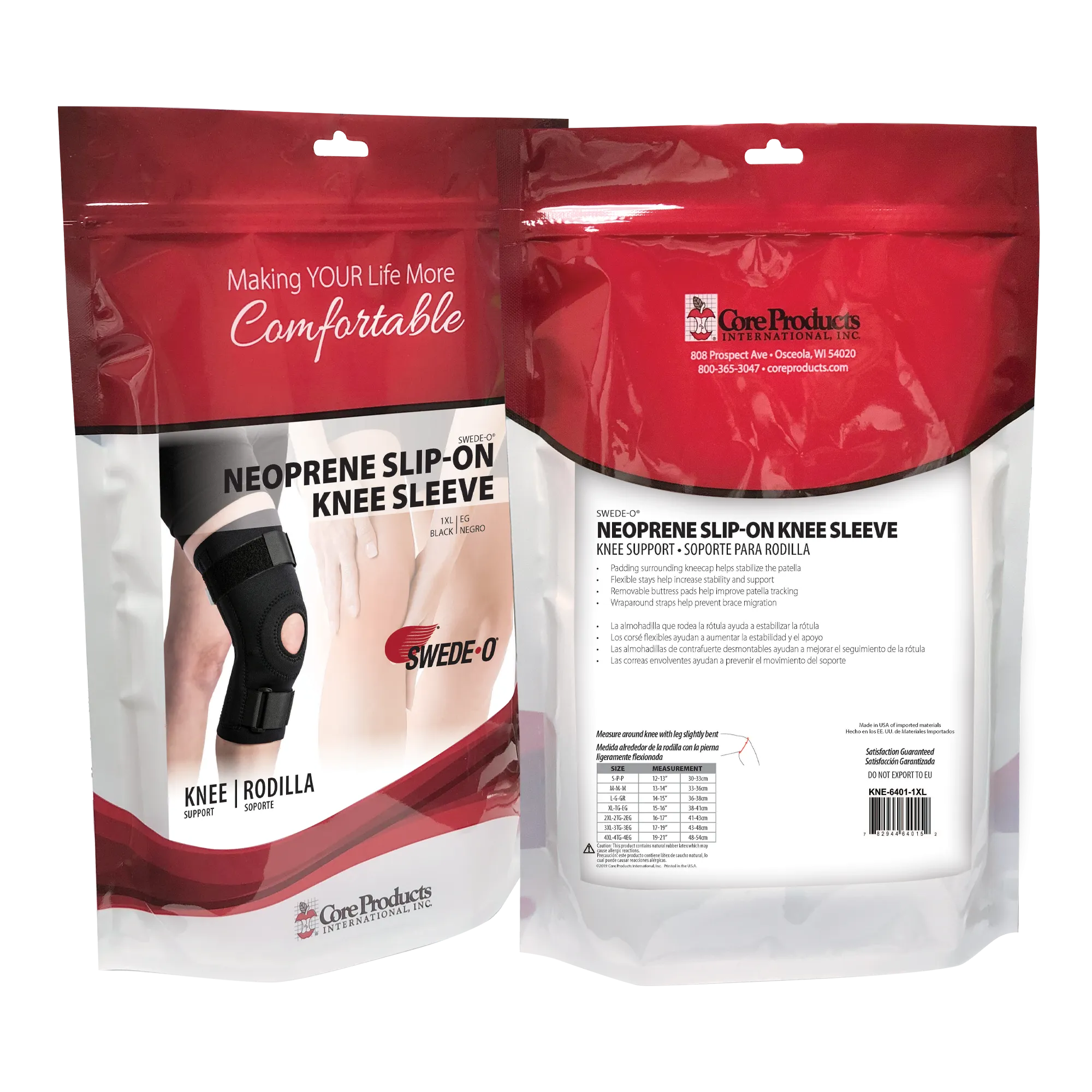 Swede-O Neoprene Slip-On Knee Sleeve