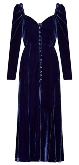 Sydney Silk Velvet Dress